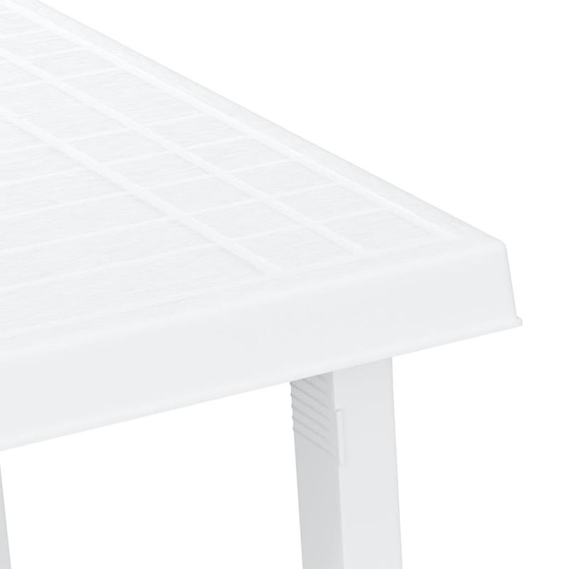 Casa si Gradina - Gradina si terasa - Mobilier exterior - Mese gradina - Masa pentru camping, alb, 79x56x64 cm, PP aspect lemn - Infinity.ro