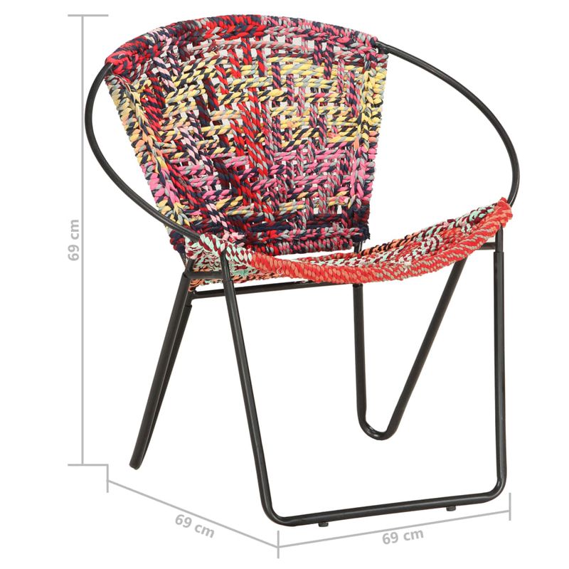 Casa si Gradina - Mobilier - Scaune si fotolii - Scaune - Scaun rotund Chindi, multicolor, material textil - Infinity.ro