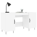 Casa si Gradina - Mobilier - Mese si birouri - Birouri - Birou, alb, 140x50x75 cm, lemn compozit - Infinity.ro