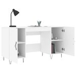 Casa si Gradina - Mobilier - Mese si birouri - Birouri - Birou, alb, 140x50x75 cm, lemn compozit - Infinity.ro