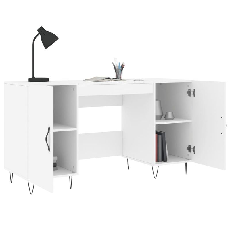 Casa si Gradina - Mobilier - Mese si birouri - Birouri - Birou, alb, 140x50x75 cm, lemn compozit - Infinity.ro