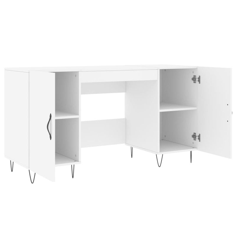 Casa si Gradina - Mobilier - Mese si birouri - Birouri - Birou, alb, 140x50x75 cm, lemn compozit - Infinity.ro