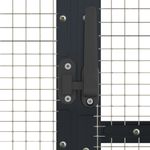 Petshop - Accesorii petshop - Culcusuri si custi - Tarcuri si colivii - Voliera de pasari, antracit, 1,79x6x1,85 m, aluminiu - Infinity.ro
