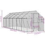 Petshop - Accesorii petshop - Culcusuri si custi - Tarcuri si colivii - Voliera de pasari, antracit, 1,79x6x1,85 m, aluminiu - Infinity.ro