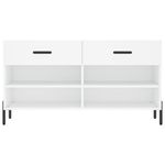 Casa si Gradina - Mobilier - Organizare si depozitare - Organizator incaltaminte - Banca de pantofi, alb, 102x35x55 cm, lemn prelucrat - Infinity.ro