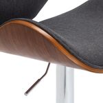 Casa si Gradina - Mobilier - Scaune si fotolii - Scaune - Scaun de bar, gri, material textil - Infinity.ro