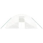 Casa si Gradina - Gradinarit si plante - Sere si solarii - Sera cu cadru din otel, alb, 90 m², 18x5x2,3 m - Infinity.ro