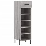 Casa si Gradina - Mobilier - Dulapuri si sifoniere - Dulapuri pantofi - Pantofar, gri sonoma, 30x35x105 cm, lemn compozit - Infinity.ro