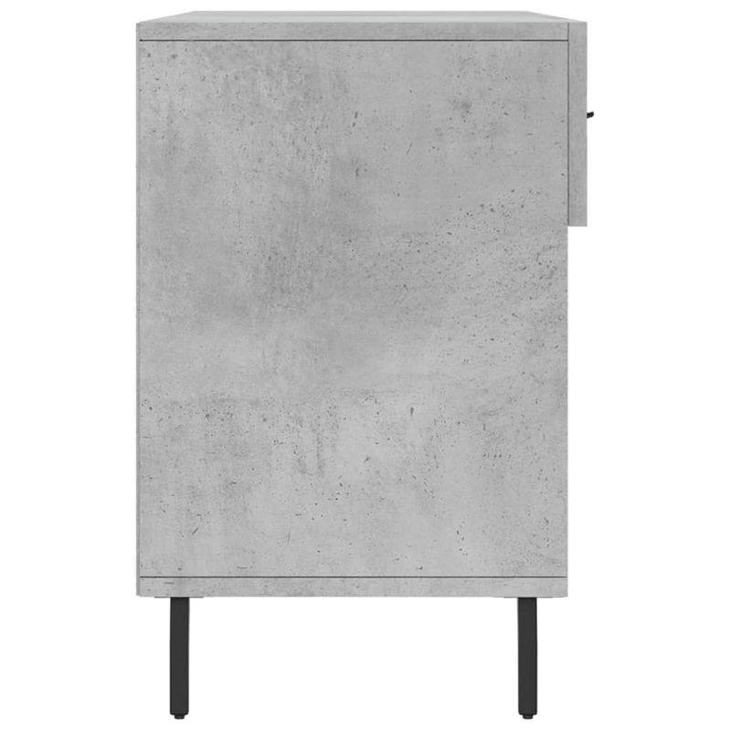 Casa si Gradina - Mobilier - Organizare si depozitare - Organizator incaltaminte - Bancheta pantofar, gri beton, 102x35x55 cm, lemn prelucrat - Infinity.ro