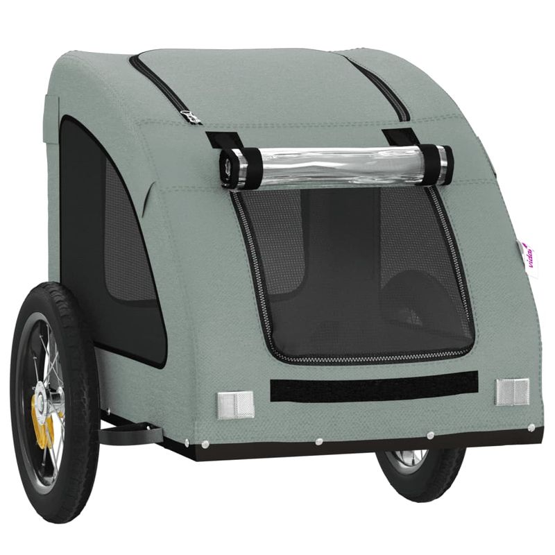 Petshop - Accesorii petshop - Culcusuri si custi - Genti si articole transport - Remorca de bicicleta animale companie, textil oxford/fier, mărime 124x53x53 cm - Infinity.ro