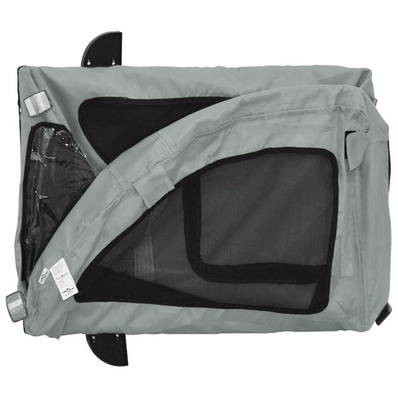 Petshop - Accesorii petshop - Culcusuri si custi - Genti si articole transport - Remorca de bicicleta animale companie, textil oxford/fier, mărime 124x53x53 cm - Infinity.ro