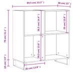 Casa si Gradina - Mobilier - Dulapuri si sifoniere - Dulapuri - Dulap pentru discuri gri beton 84,5x38x89 cm lemn compozit - Infinity.ro