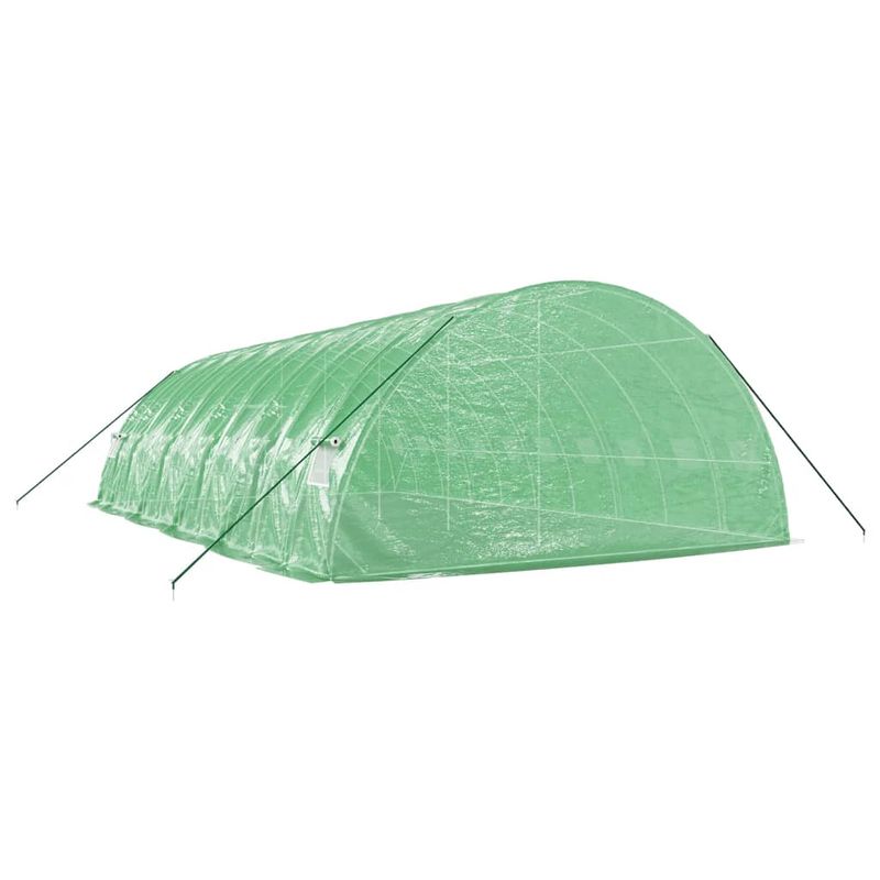Casa si Gradina - Gradinarit si plante - Sere si solarii - Sera cu cadru din otel, verde, 60 m², 10x6x2,85 m - Infinity.ro
