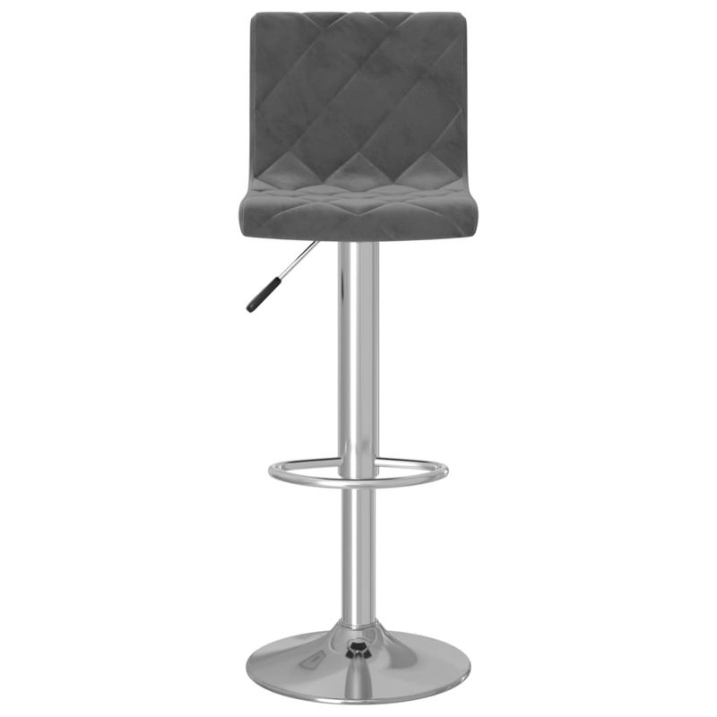 Casa si Gradina - Mobilier - Scaune si fotolii - Scaune - Scaune de bar, 2 buc., gri inchis, catifea - Infinity.ro