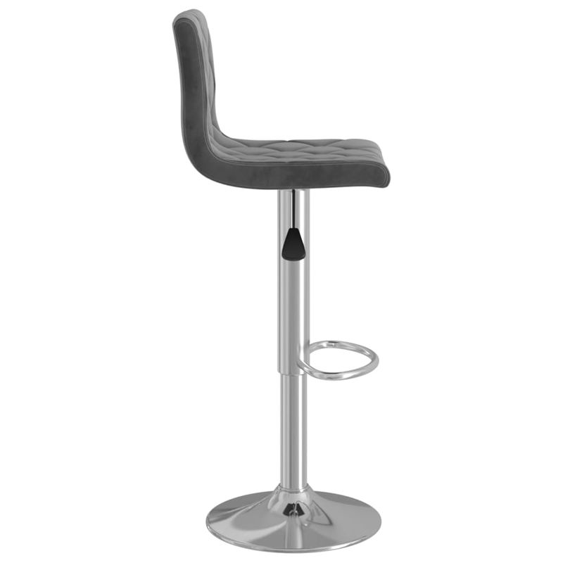 Casa si Gradina - Mobilier - Scaune si fotolii - Scaune - Scaune de bar, 2 buc., gri inchis, catifea - Infinity.ro