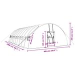 Casa si Gradina - Gradinarit si plante - Sere si solarii - Sera cu cadru din otel, verde, 60 m², 10x6x2,85 m - Infinity.ro