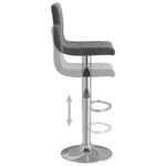 Casa si Gradina - Mobilier - Scaune si fotolii - Scaune - Scaune de bar, 2 buc., gri inchis, catifea - Infinity.ro