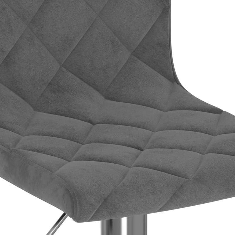 Casa si Gradina - Mobilier - Scaune si fotolii - Scaune - Scaune de bar, 2 buc., gri inchis, catifea - Infinity.ro