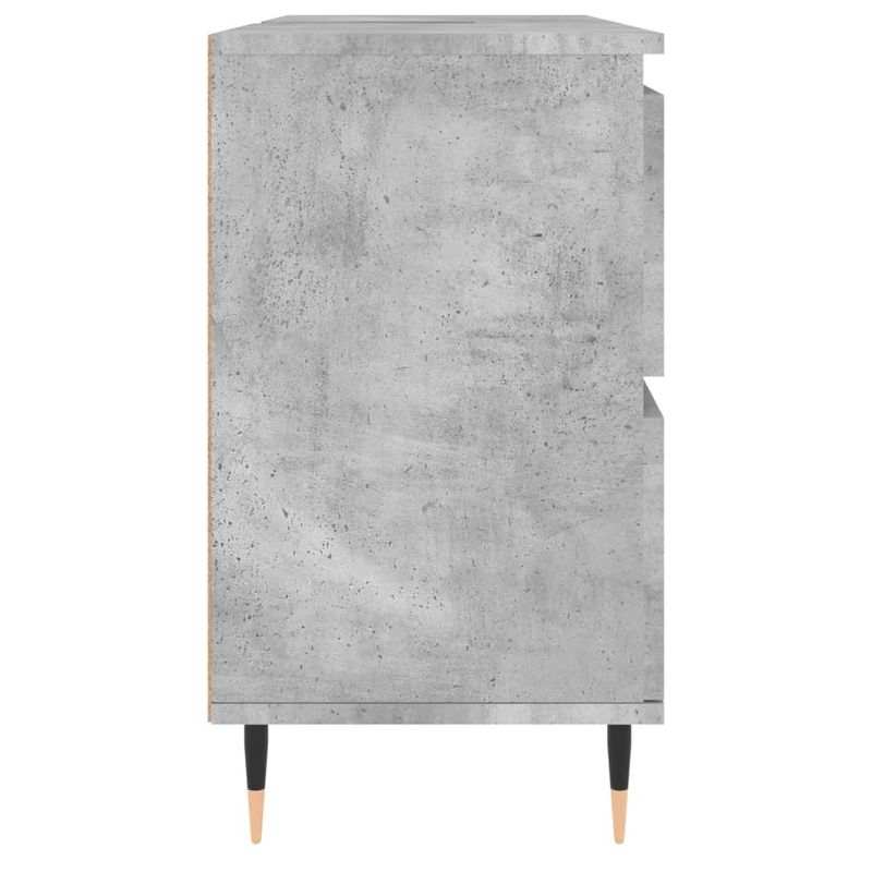 Casa si Gradina - Mobilier - Mobilier baie - Comode baie - Comoda pentru baie, gri beton, 80x33x60 cm, lemn compozit - Infinity.ro