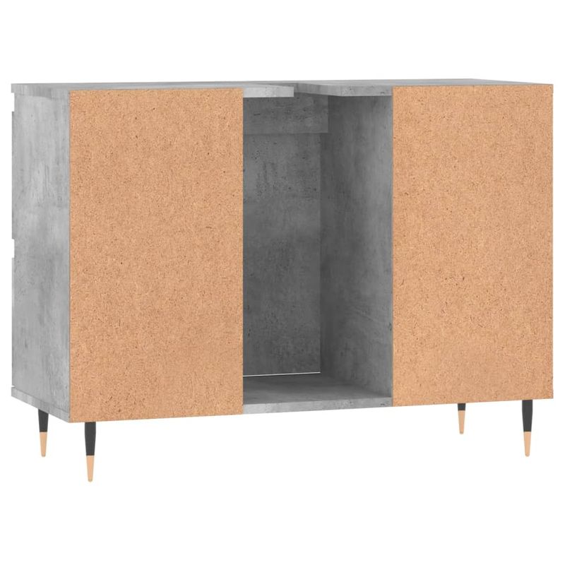 Casa si Gradina - Mobilier - Mobilier baie - Comode baie - Comoda pentru baie, gri beton, 80x33x60 cm, lemn compozit - Infinity.ro
