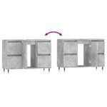 Casa si Gradina - Mobilier - Mobilier baie - Comode baie - Comoda pentru baie, gri beton, 80x33x60 cm, lemn compozit - Infinity.ro
