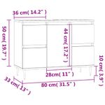 Casa si Gradina - Mobilier - Mobilier baie - Comode baie - Comoda pentru baie, gri beton, 80x33x60 cm, lemn compozit - Infinity.ro