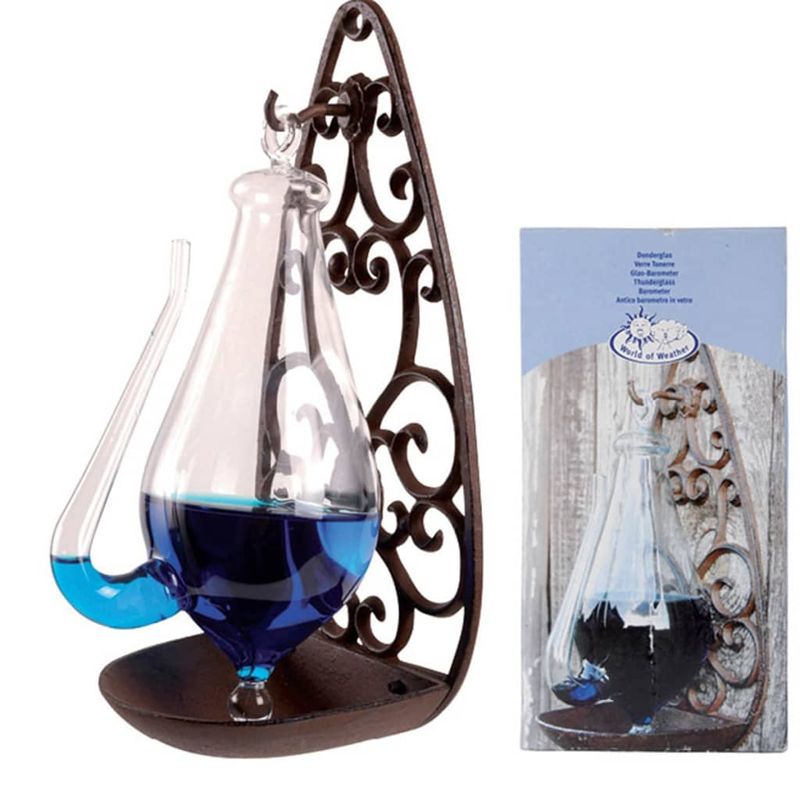 Casa si Gradina - Electrice - Ceasuri si statii meteo - Esschert Design Sticla meteorologica cu suport din fonta 0,5 L TH31 - Infinity.ro