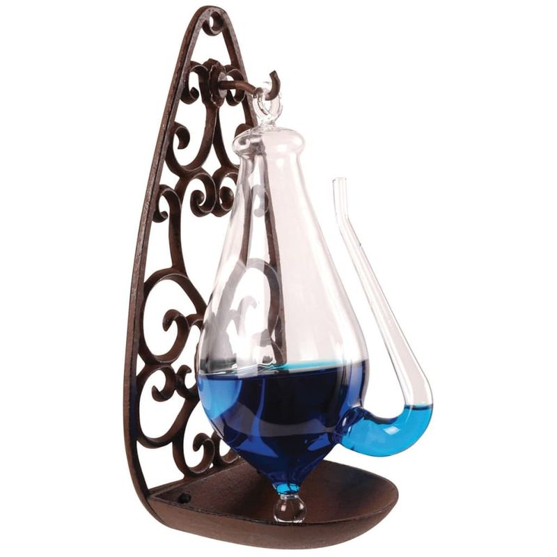 Casa si Gradina - Electrice - Ceasuri si statii meteo - Esschert Design Sticla meteorologica cu suport din fonta 0,5 L TH31 - Infinity.ro