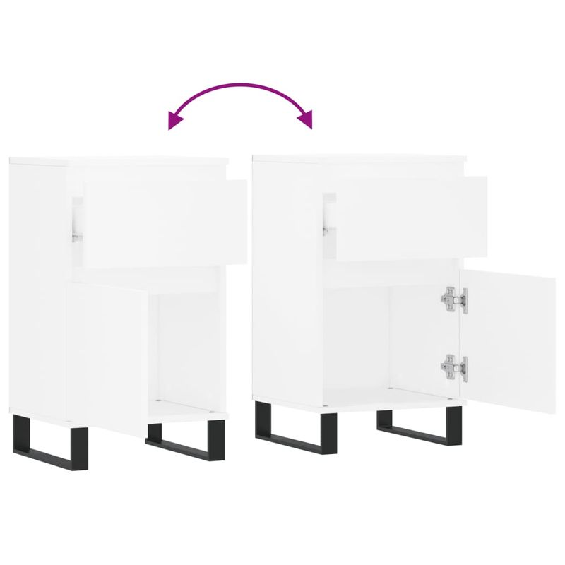 Casa si Gradina - Mobilier - Comode si corpuri - Comode - Servanta, alb, 40x35x70 cm, lemn prelucrat - Infinity.ro