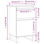 Casa si Gradina - Mobilier - Comode si corpuri - Comode - Servanta, alb, 40x35x70 cm, lemn prelucrat - Infinity.ro