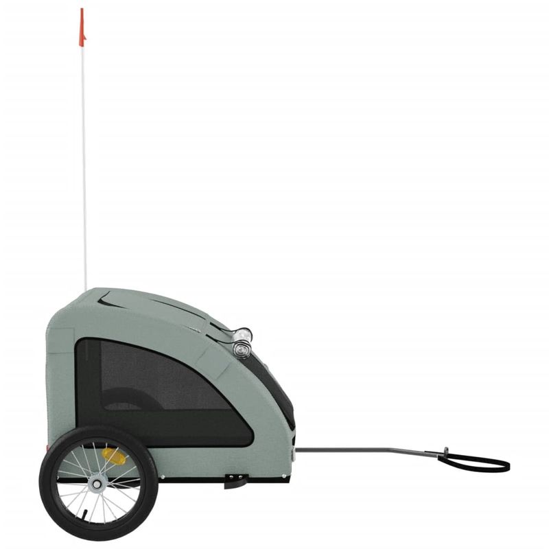 Petshop - Accesorii petshop - Culcusuri si custi - Genti si articole transport - Remorca de bicicleta animale companie, textil oxford/fier, mărime 125x63x66 cm - Infinity.ro