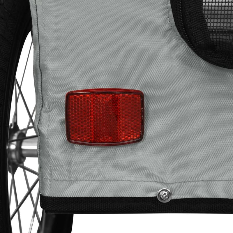 Petshop - Accesorii petshop - Culcusuri si custi - Genti si articole transport - Remorca de bicicleta animale companie, textil oxford/fier, mărime 125x63x66 cm - Infinity.ro
