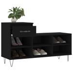 Casa si Gradina - Mobilier - Organizare si depozitare - Organizator incaltaminte - Pantofar, negru, 102x36x60 cm, lemn compozit - Infinity.ro