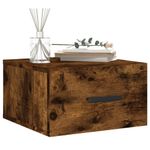 Casa si Gradina - Mobilier - Comode si corpuri - Noptiere - Noptiere de perete, 2 buc., stejar afumat, 35x35x20 cm - Infinity.ro