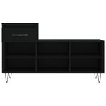 Casa si Gradina - Mobilier - Organizare si depozitare - Organizator incaltaminte - Pantofar, negru, 102x36x60 cm, lemn compozit - Infinity.ro