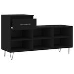 Casa si Gradina - Mobilier - Organizare si depozitare - Organizator incaltaminte - Pantofar, negru, 102x36x60 cm, lemn compozit - Infinity.ro