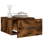 Casa si Gradina - Mobilier - Comode si corpuri - Noptiere - Noptiere de perete, 2 buc., stejar afumat, 35x35x20 cm - Infinity.ro