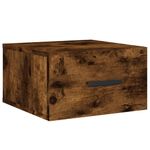 Casa si Gradina - Mobilier - Comode si corpuri - Noptiere - Noptiere de perete, 2 buc., stejar afumat, 35x35x20 cm - Infinity.ro