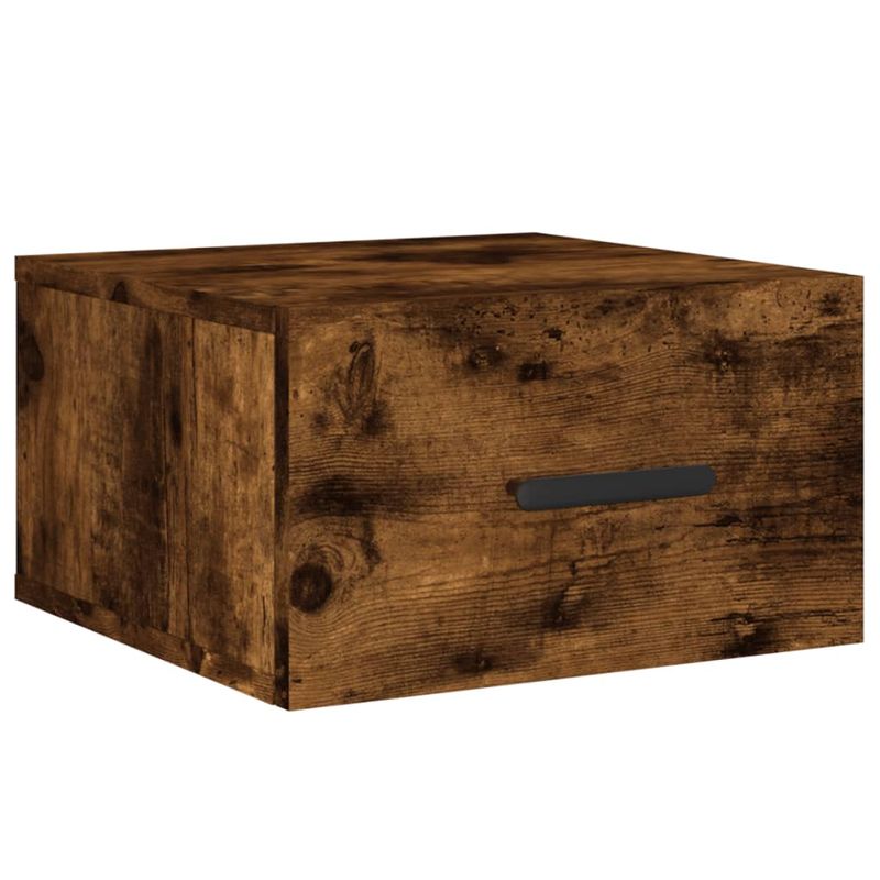 Casa si Gradina - Mobilier - Comode si corpuri - Noptiere - Noptiere de perete, 2 buc., stejar afumat, 35x35x20 cm - Infinity.ro