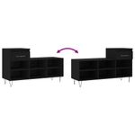 Casa si Gradina - Mobilier - Organizare si depozitare - Organizator incaltaminte - Pantofar, negru, 102x36x60 cm, lemn compozit - Infinity.ro