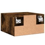 Casa si Gradina - Mobilier - Comode si corpuri - Noptiere - Noptiere de perete, 2 buc., stejar afumat, 35x35x20 cm - Infinity.ro