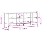 Casa si Gradina - Mobilier - Organizare si depozitare - Organizator incaltaminte - Pantofar, stejar sonoma, 131x35x50 cm, lemn compozit - Infinity.ro