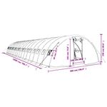 Casa si Gradina - Gradinarit si plante - Sere si solarii - Sera cu cadru din otel, verde, 90 m², 18x5x2,3 m - Infinity.ro