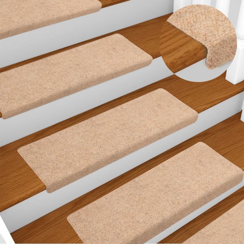 Casa si Gradina - Textile si covoare - Covoare - Covoare casa - Covorase scari, 5 buc., maro, 65x21x4 cm, cusatura punch - Infinity.ro