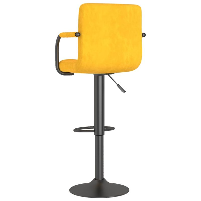 Casa si Gradina - Mobilier - Scaune si fotolii - Scaune - Scaune de bar, 2 buc., galben mustar, catifea - Infinity.ro