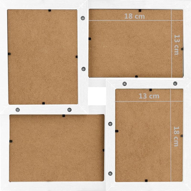 Market - Cadouri - Rame si albume foto - Rama foto colaj, alb, 24x (13x18 cm) foto, MDF - Infinity.ro
