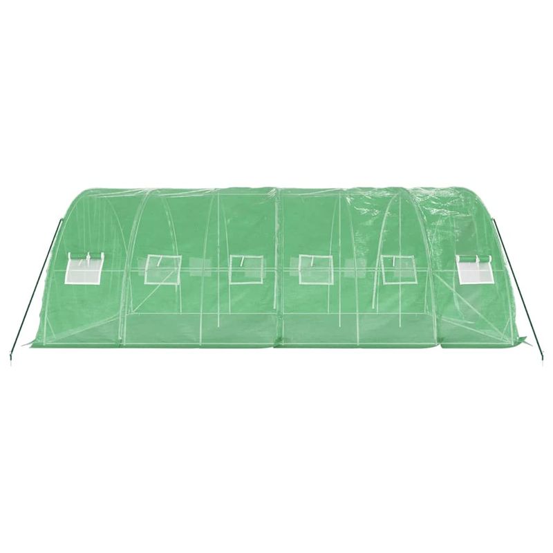 Casa si Gradina - Gradinarit si plante - Sere si solarii - Sera cu cadru din otel, verde, 30 m², 6x5x2,3 m - Infinity.ro