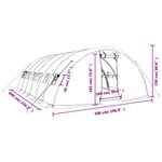 Casa si Gradina - Gradinarit si plante - Sere si solarii - Sera cu cadru din otel, verde, 30 m², 6x5x2,3 m - Infinity.ro