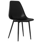 Casa si Gradina - Mobilier - Scaune si fotolii - Scaune - Scaune de bucatarie, 2 buc., negru, PP - Infinity.ro