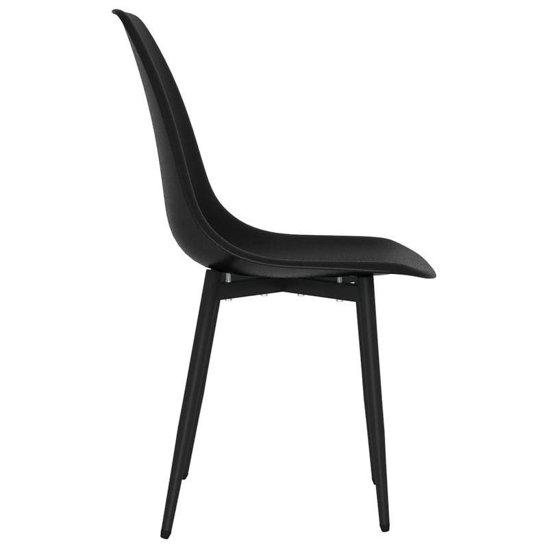 Casa si Gradina - Mobilier - Scaune si fotolii - Scaune - Scaune de bucatarie, 2 buc., negru, PP - Infinity.ro